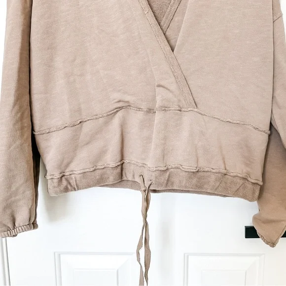 Anthropologie Saturday Sunday Sharon Hoodie Sweatshirt - Medium Tan - Picture 5 of 7